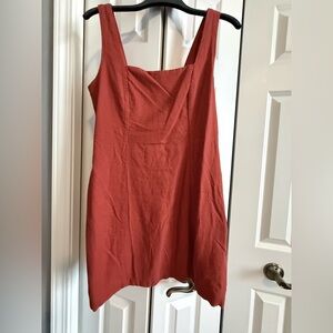 Old Navy Terracotta Sleeveless Petite Mini Dress
